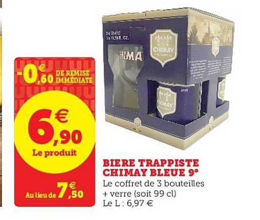 bière trappiste chimay bleue 9°