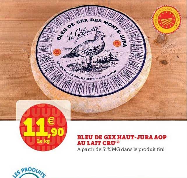 bleu de gex haut jura aop au lait cru