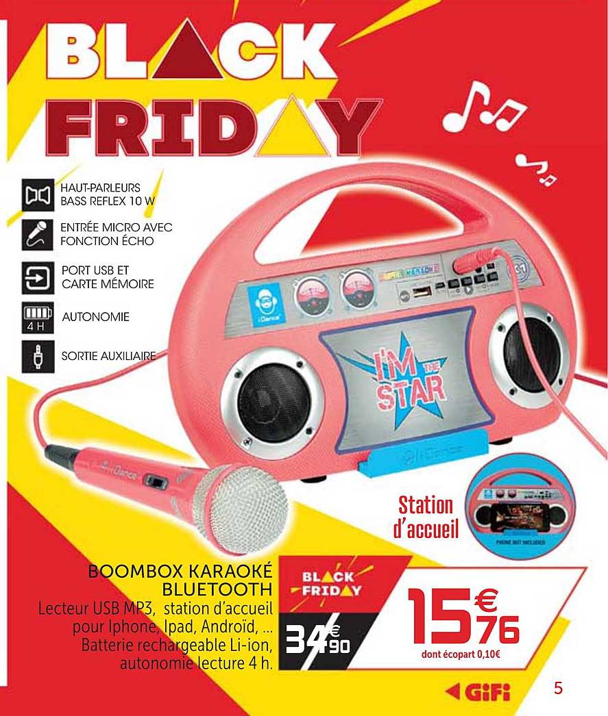 Boombox Karaoke Bluetooth