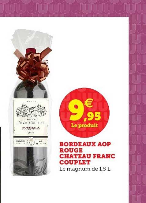 Bordeaux Aop Rouge Chateau Franc Couplet
