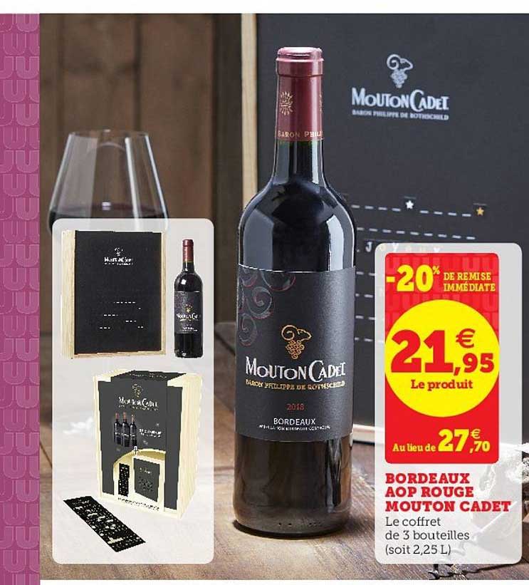 Bordeaux Aop Rouge Mouton Cadet