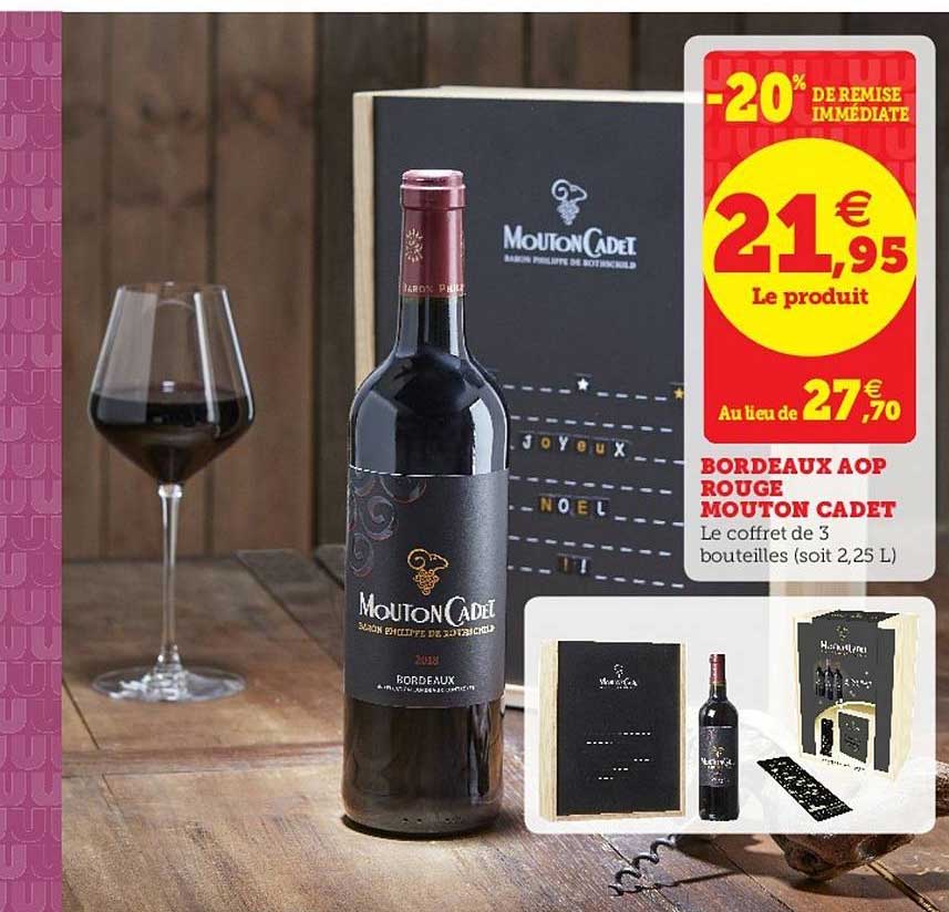 bordeaux aop rouge mouton cadet