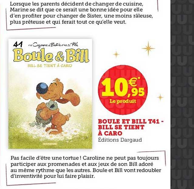 boule et bill t41 - bill se tient à caro