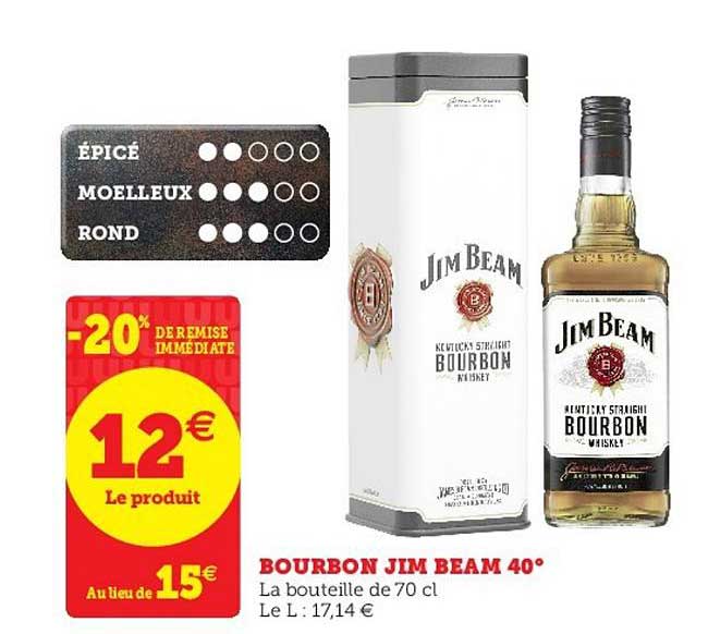 bourbon jim beam 40°