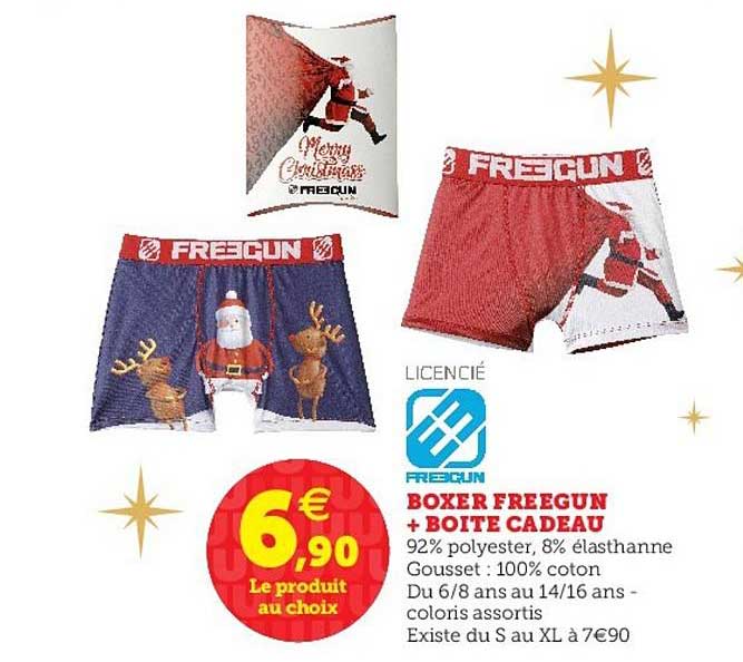Boxer Freegun + Boîte Cadeau