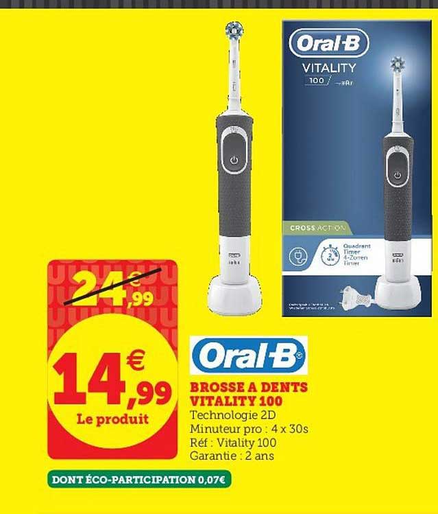 brosse à dents vitality 100 oral-b