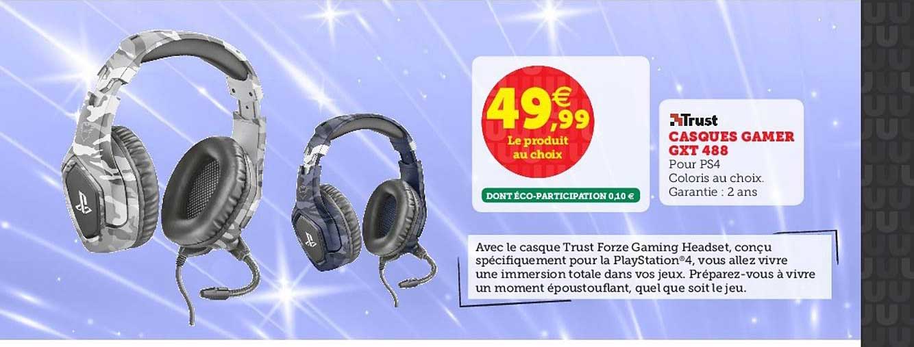 casques gamer gxt 488