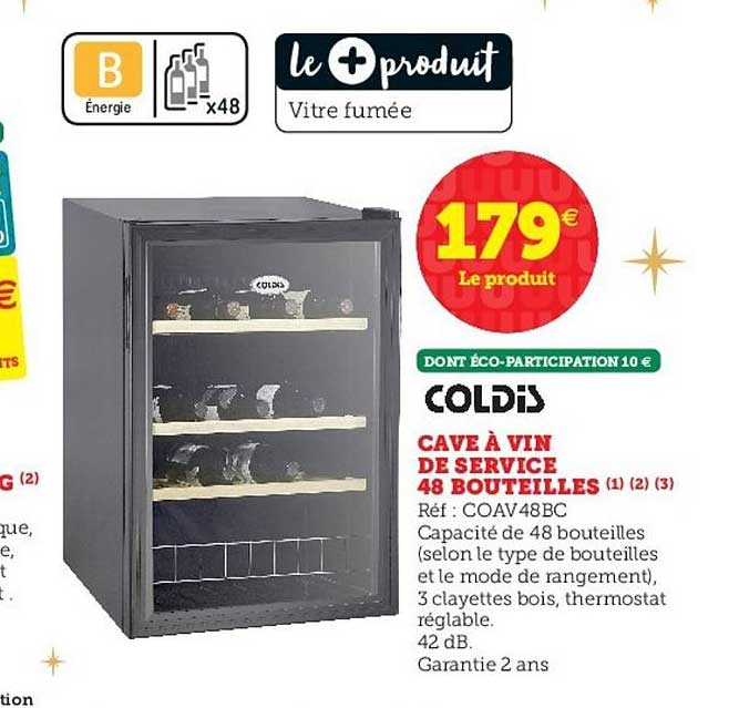 Cave à Vin De Service 48 Bouteilles Coldis