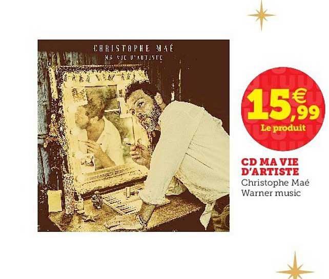 cd ma vie d'artiste christophe maé