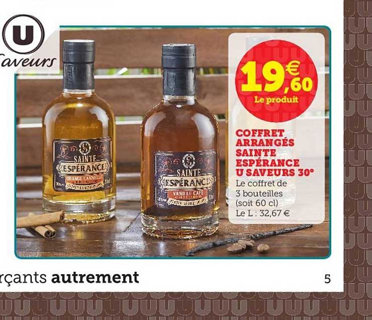 coffret arrangés sainte espérance u saveurs 30°