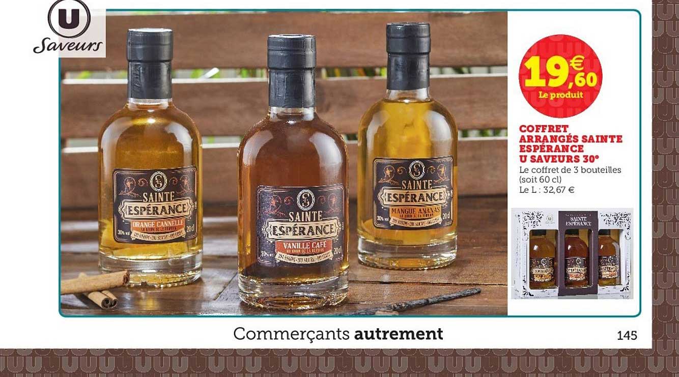 coffret arrangés sainte espérance u saveurs 30°