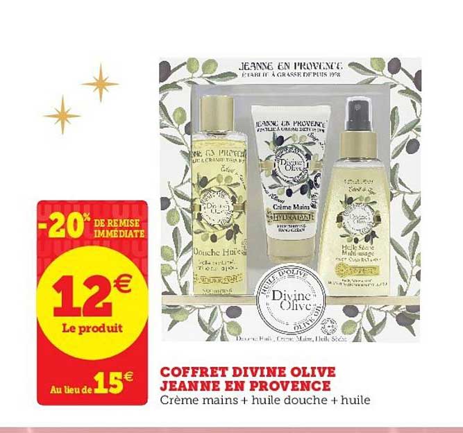 coffret divine olive jeanne en provence