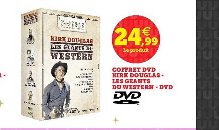 coffret dvd kirk douglas les géants du western - dvd