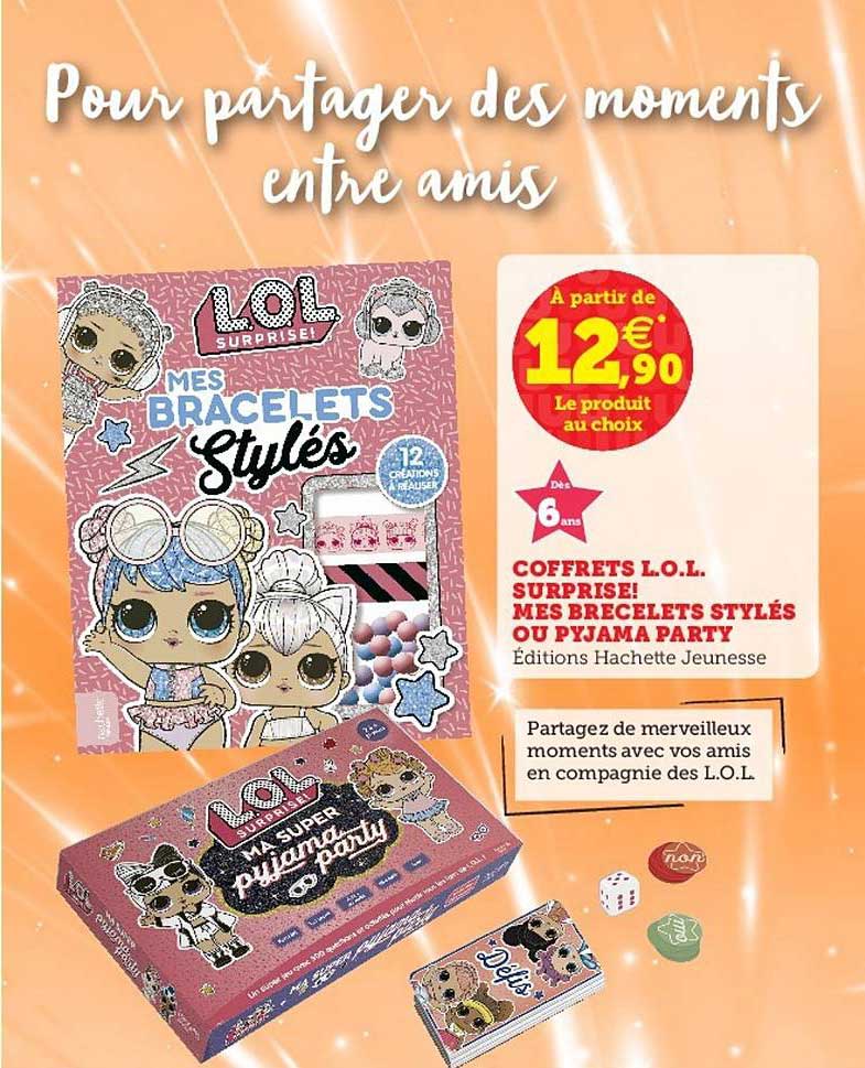 coffrets l.o.l. surprise! mes bracelets stylés ou pyjama party