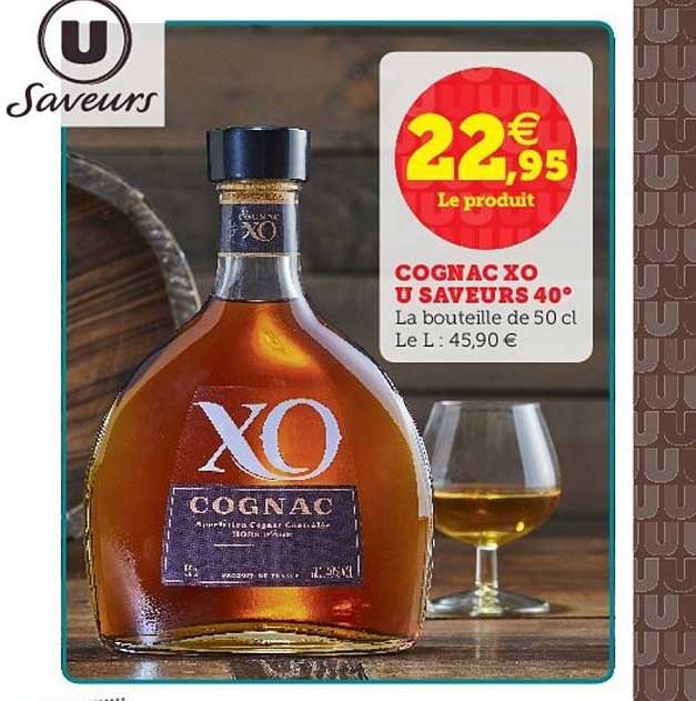 Cognac Xo U Saveurs 40°