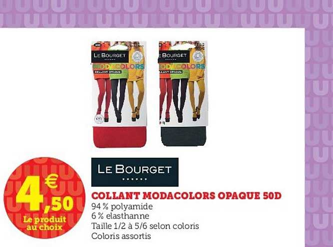 collant modacolors opaque 50 d le bourget