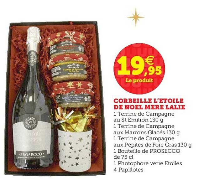 corbeille l'étoile de noël mère lalie