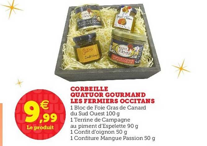 corbeille quatuor gourmand les fermiers occitans