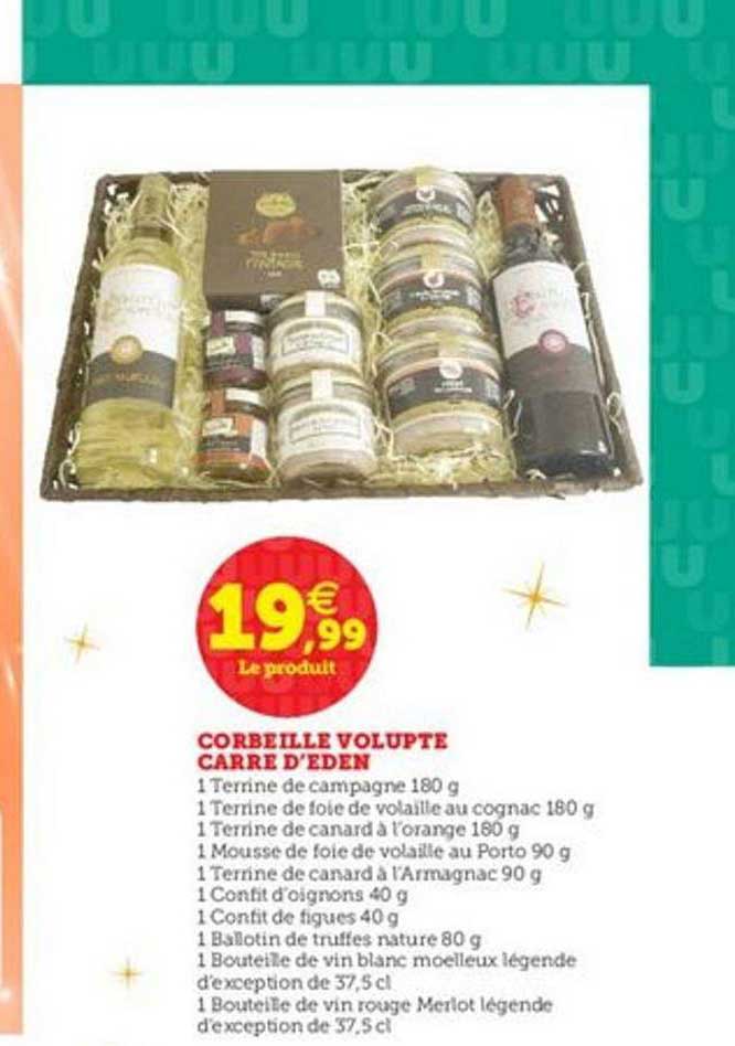 corbeille volupté carré d'eden