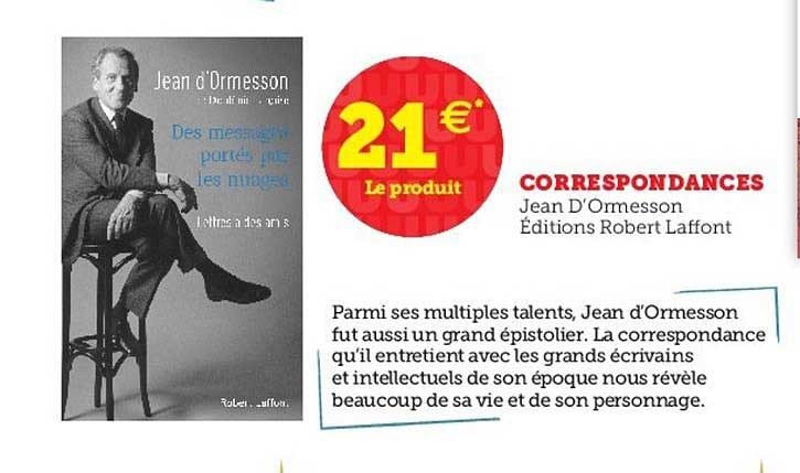 correspondances jean d'ormesson