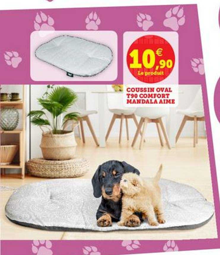 coussin oval t90 comfort mandala aimé