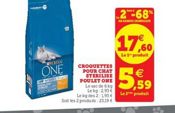 Croquettes Pour Chat Stérilisé Poulet One