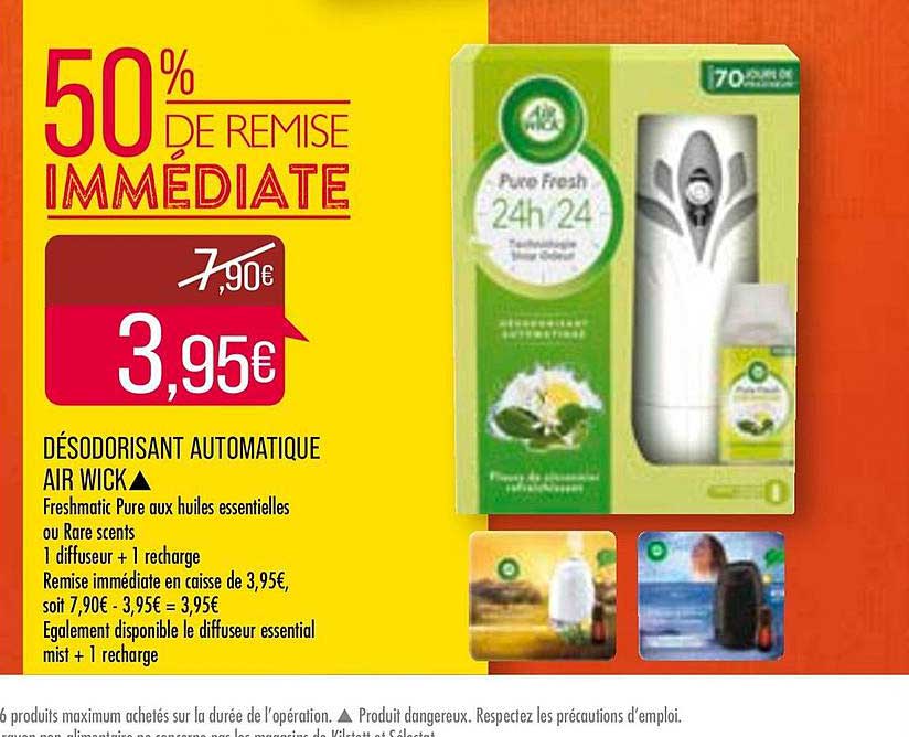 Désodorisant Automatique Air Wick 50% De Remise Immédiate