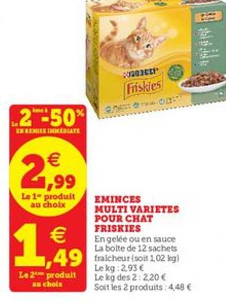 émincés Multi Variétés Pour Chat Friskies