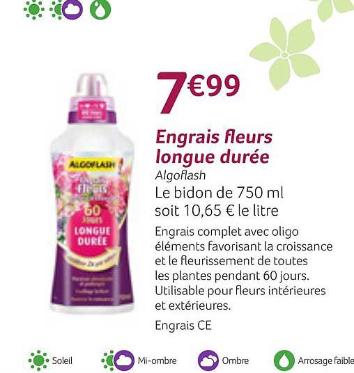 engrais fleurs longue durée