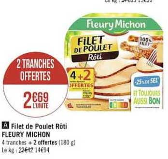 filet de poulet rôti fleury michon