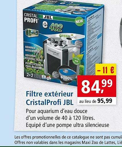 Filtre Extérieur Cristalprofi Jbl