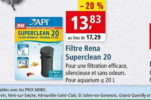 filtre rena superclean 20