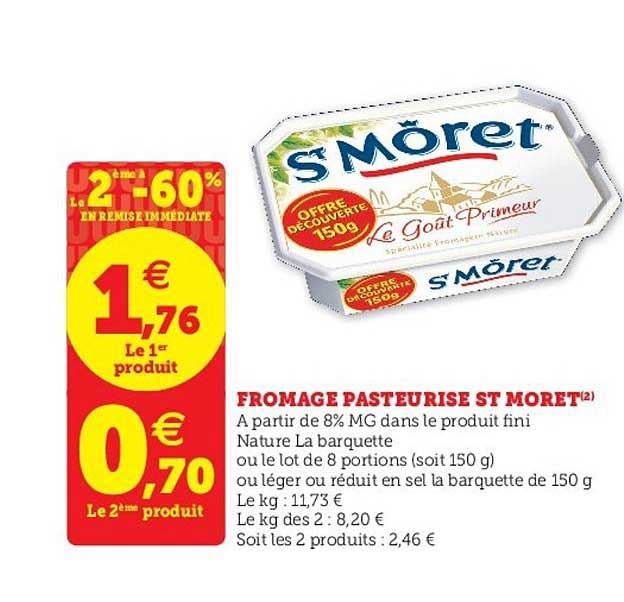 fromage pasteurisé st moret