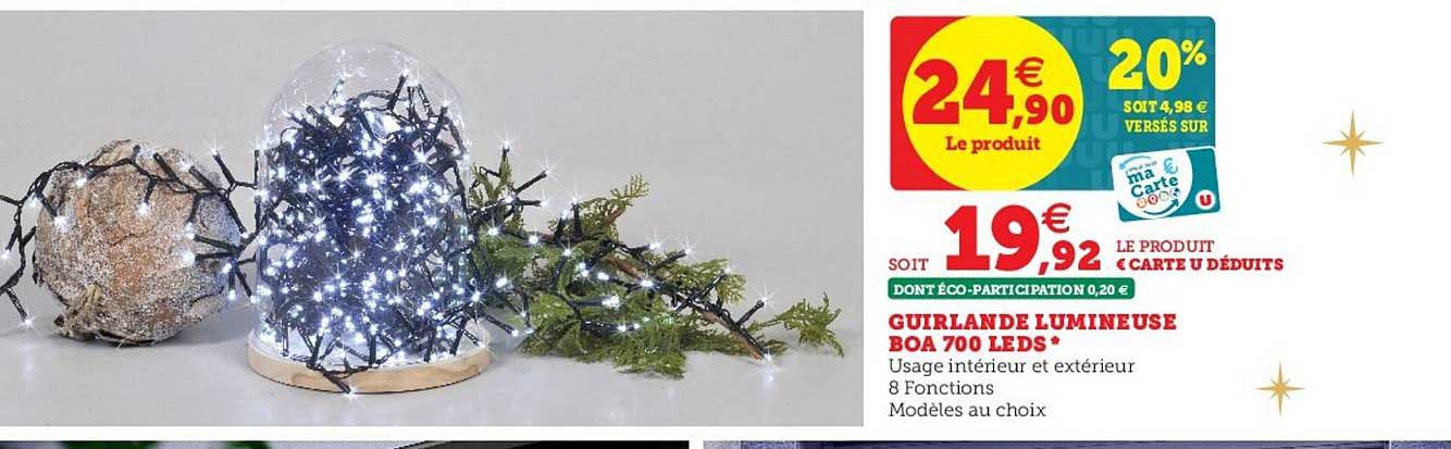 guirlande lumineuse boa 700 leds