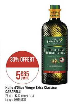 Huile D'olive Vierge Extra Classico Carapelli