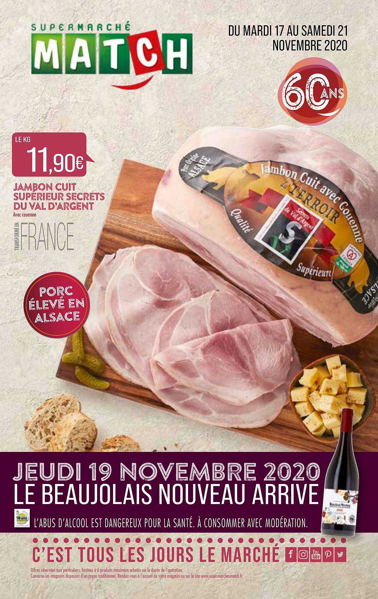 jambon cuit supérieur secrets du val d'argent