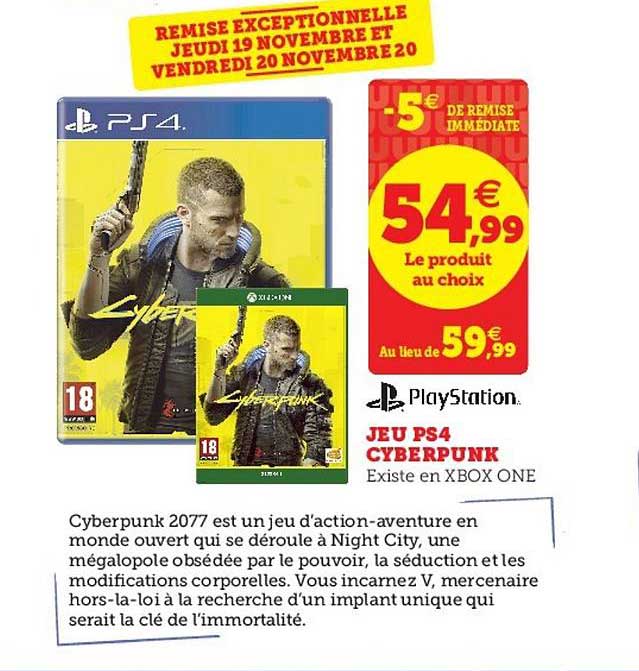 Jeu Ps4 Cyberpunk
