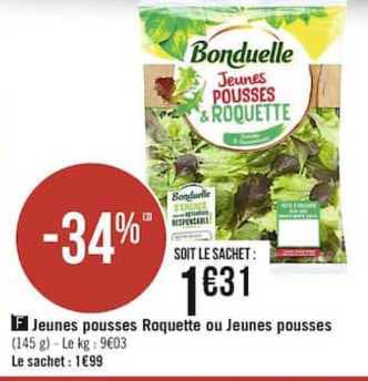 jeunes pousses roquette ou jeunes pousses