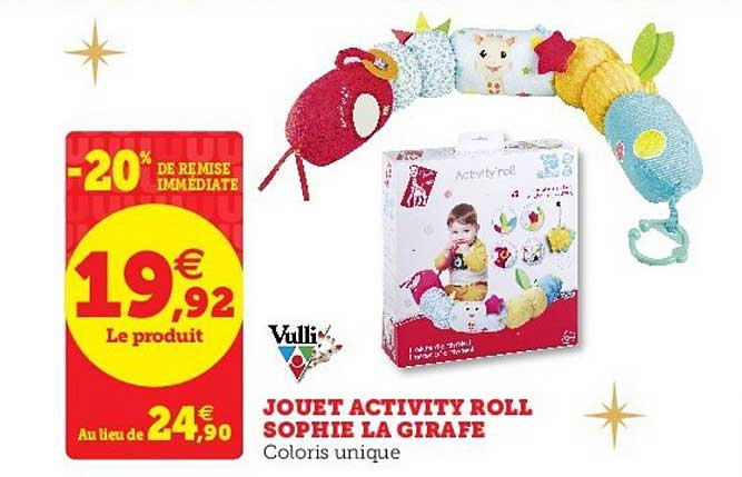 jouet activity roll sophie la girafe