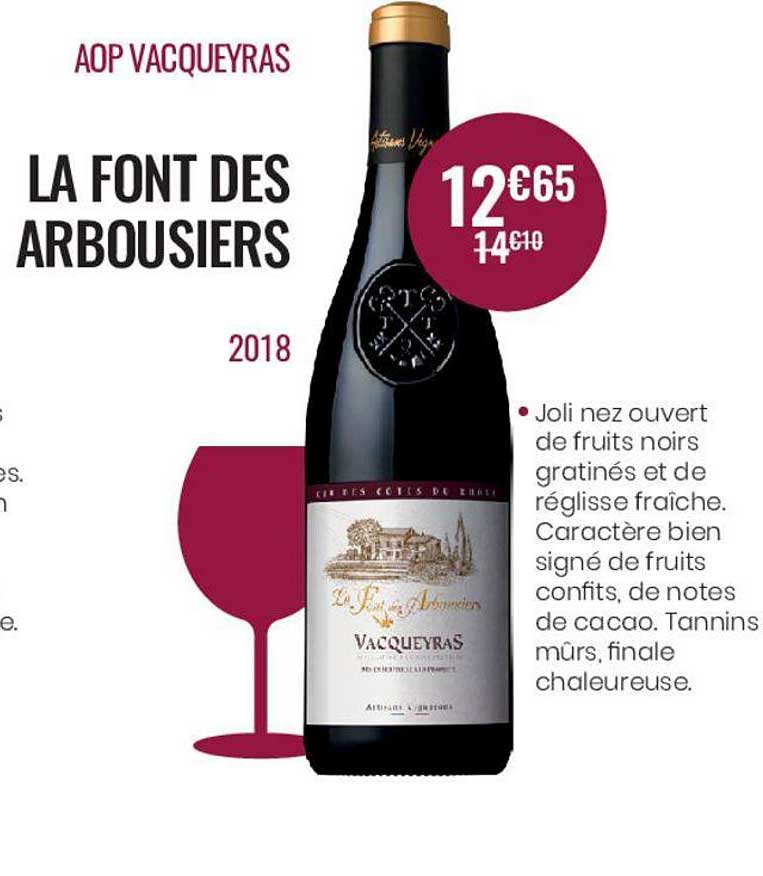 la font des arbousiers aop vacqueyras