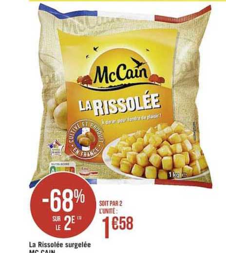 la rissolée surgelée mc cain