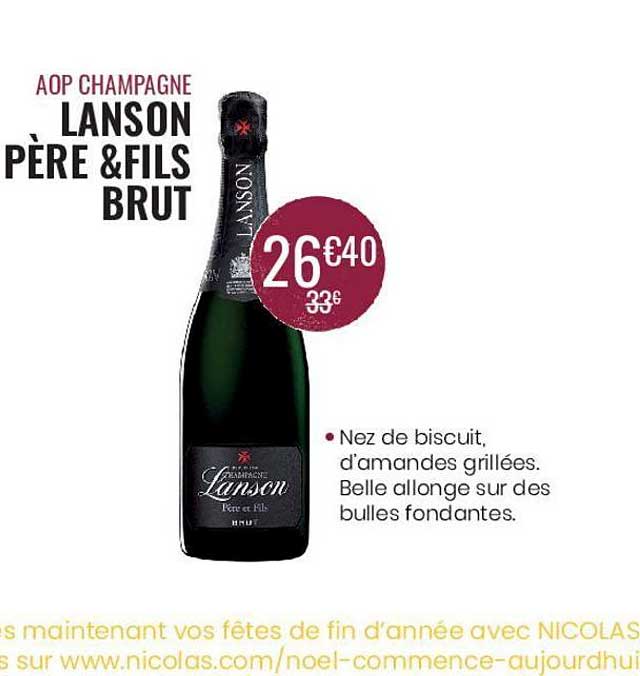 lanson père & fils brut aop champange