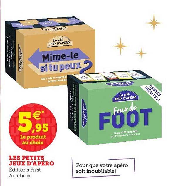 les petits jeux d'apéro