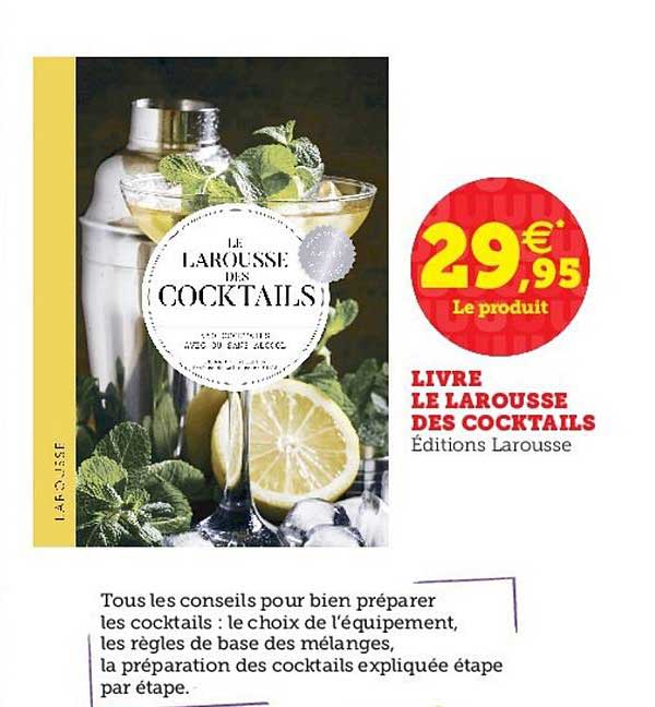 Livre Le Larousse Des Cocktails