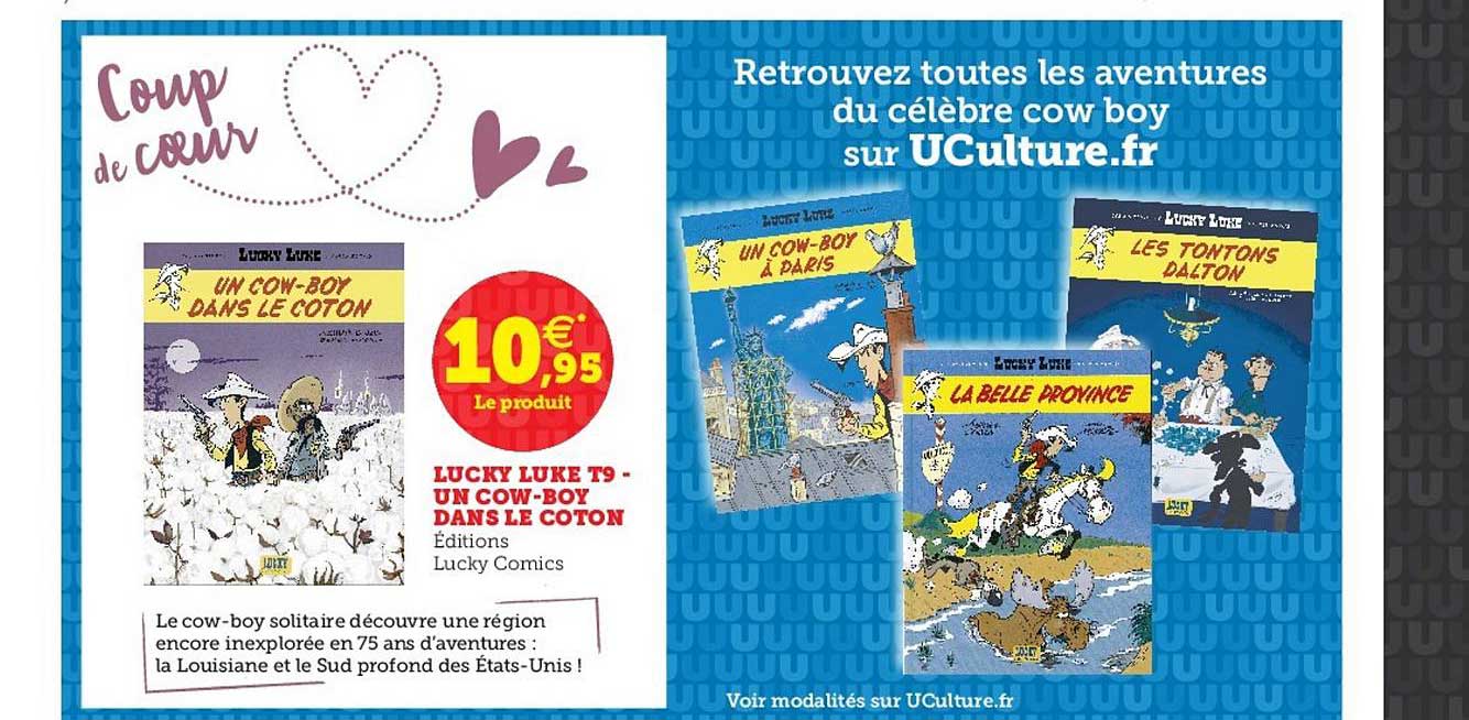 lucky luke t9 - un cow-boy dans le coton
