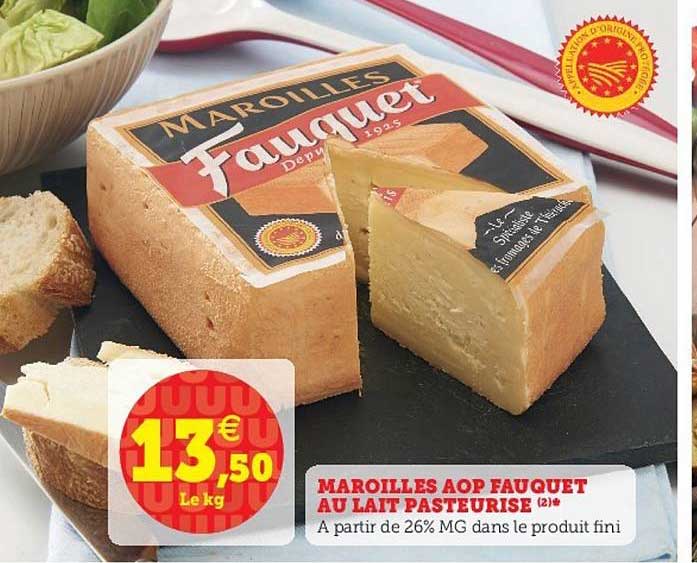 marouilles aop Fauquet au lait pateurisé