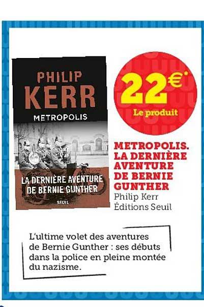 metropolis - la dernière aventure de bernie gunther