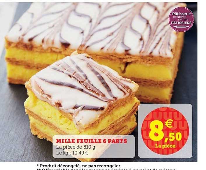 mille feuille 6 parts