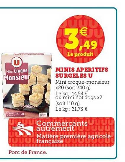 Minis Apéritifs Surgeles U