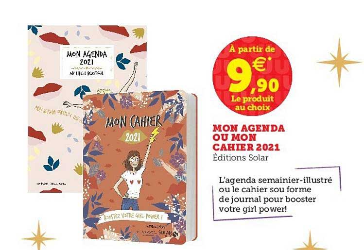 mon agenda ou mon cahier 2021